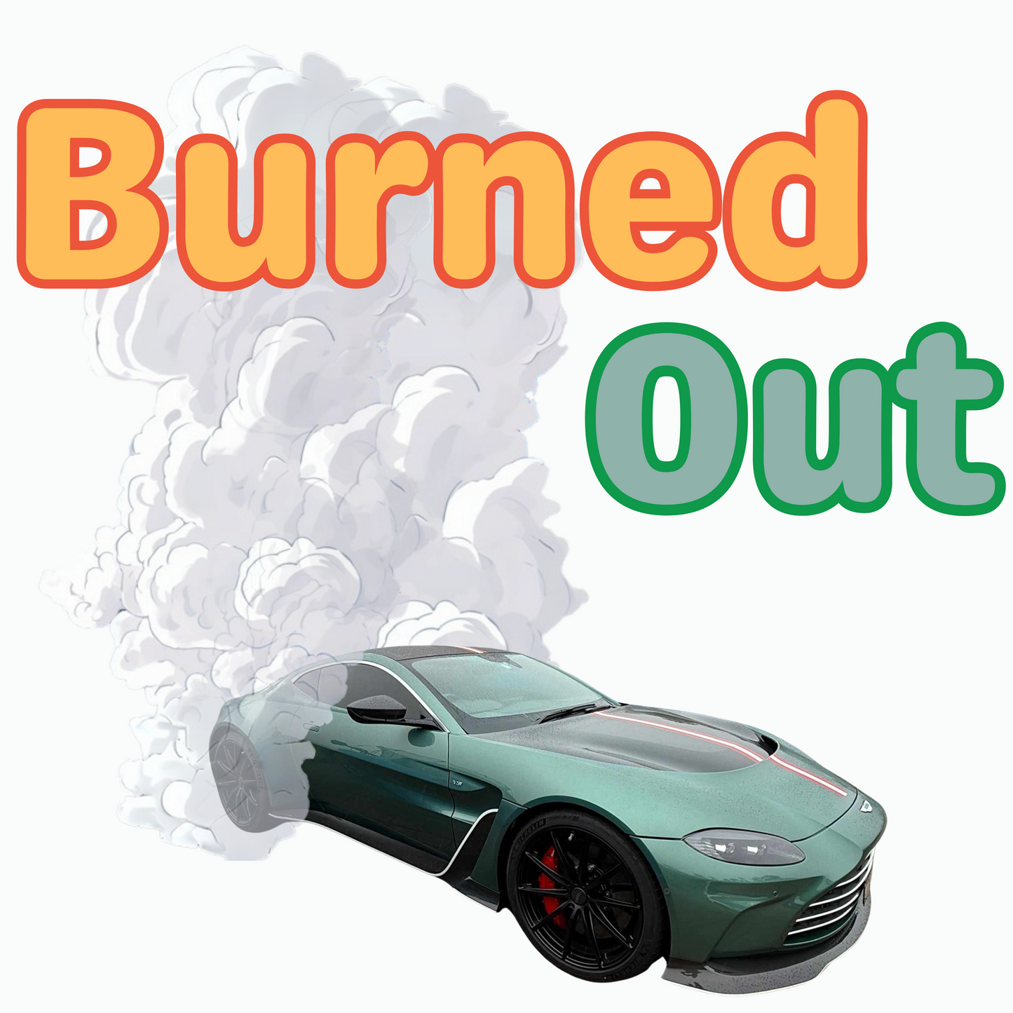 Burned Out Vinyl Decal Car Sticker