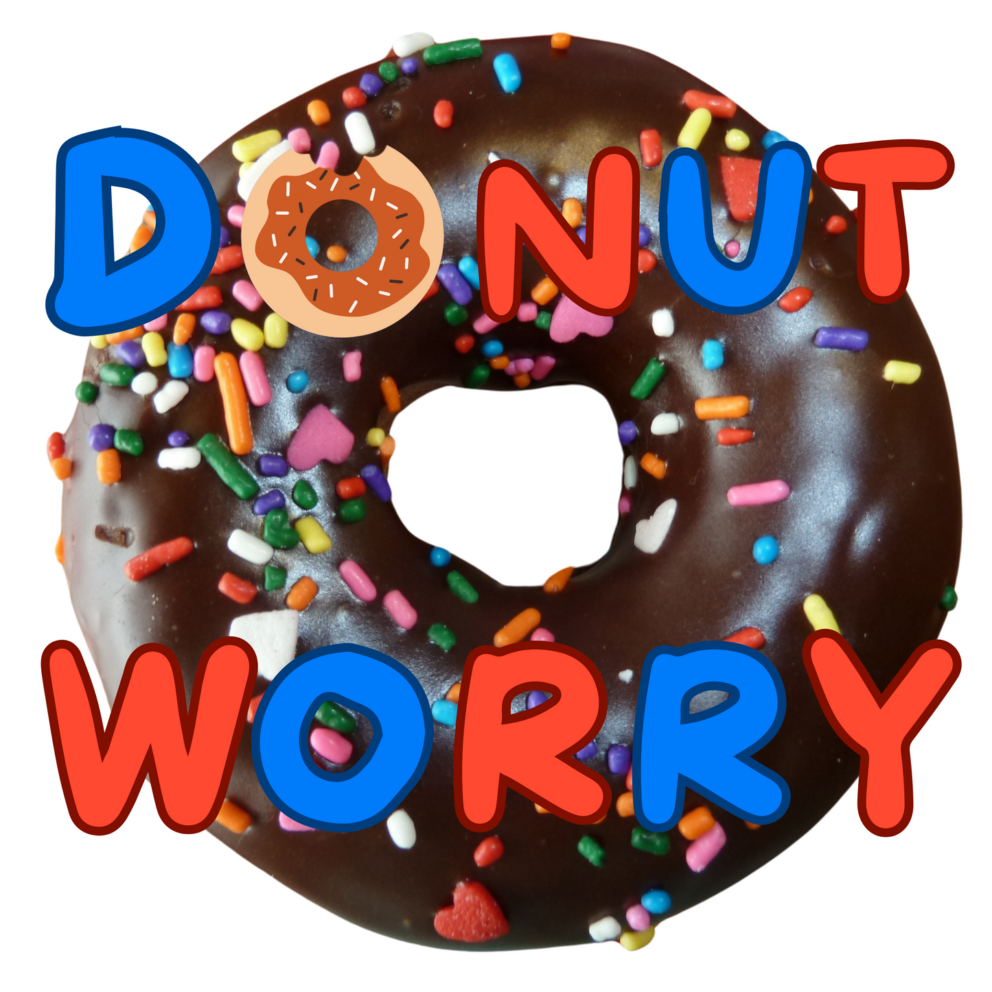 Donut Worry Vinyl Decal Car Sticker