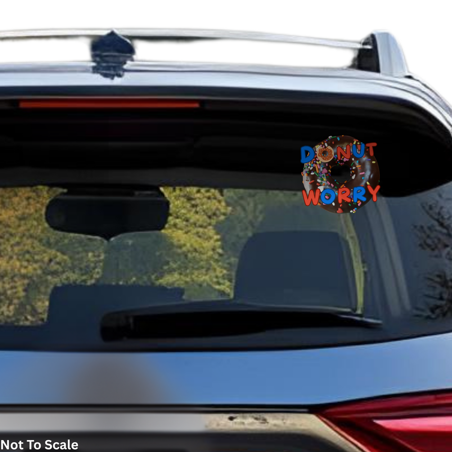 Donut Worry Vinyl Decal Car Sticker