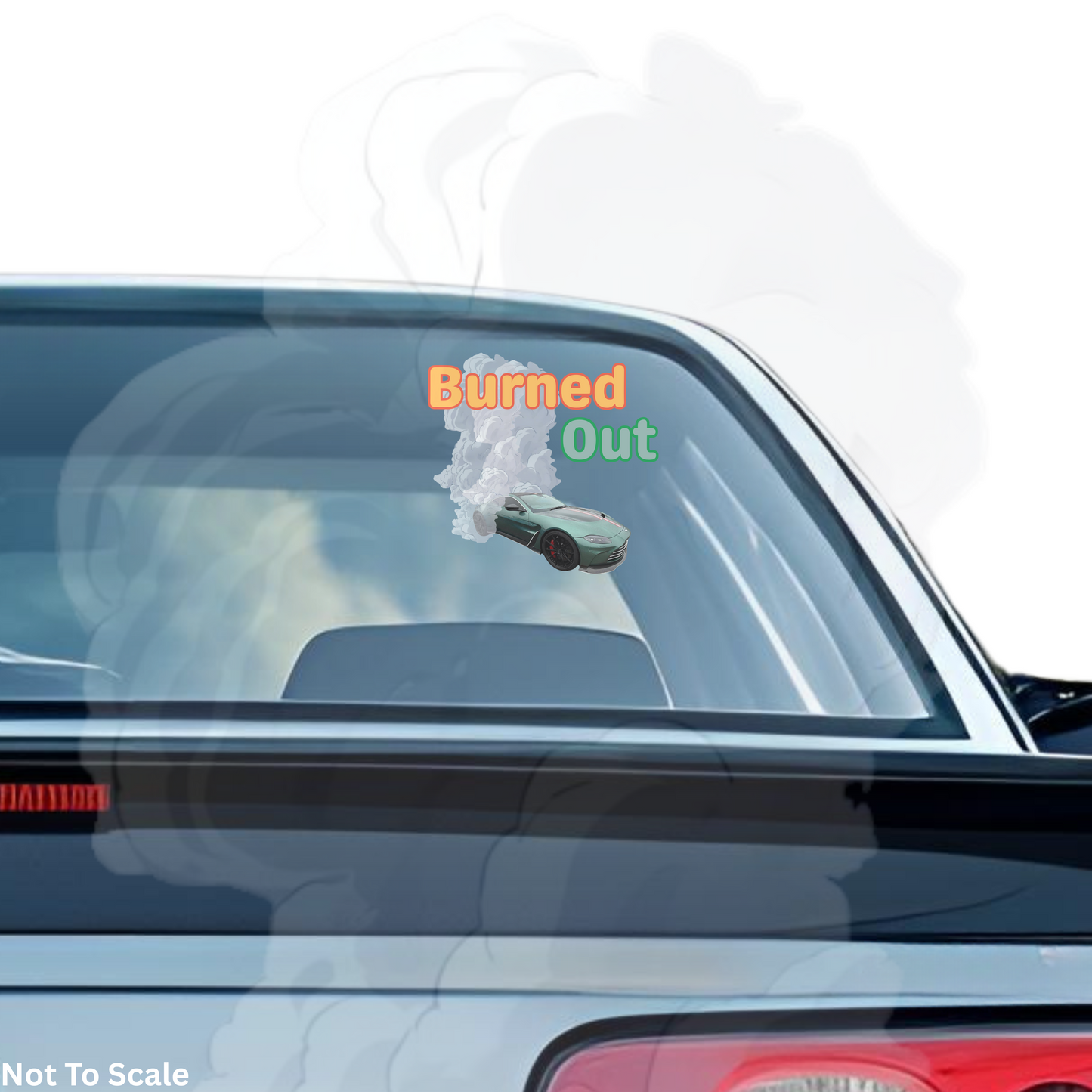 Burned Out Vinyl Decal Car Sticker